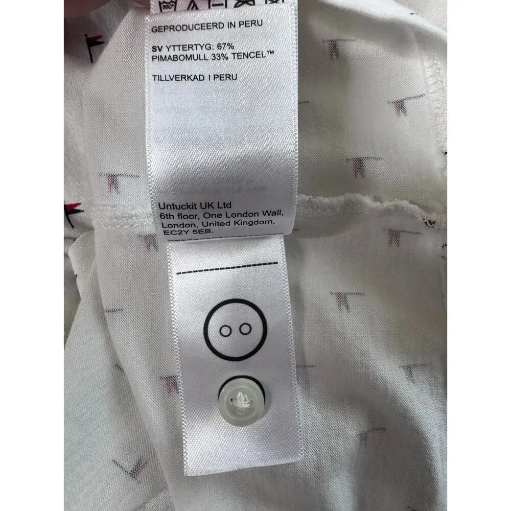 Untuckit Pourret Mens Short Sleeve Polo Size Large - Picture 7 of 7